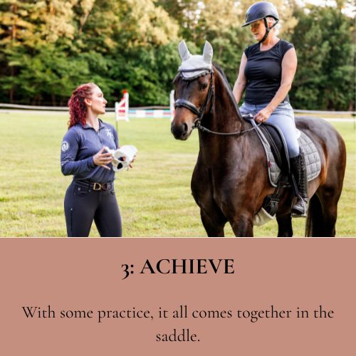 Achieve - With some practice, it all comes together in the saddle.